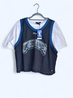 Timberwolves Sequin Crop